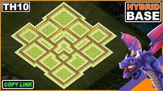 NEW TH10 Base 2024 COC Town Hall 10 TH10 HYBRIDTROPHY Base Design  Clash of Clans [upl. by Chaney]