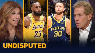 Warriors catch fire in win vs Lakers Curry sinks six 3s amp LeBron scores 33 Pts  NBA  UNDISPUTED [upl. by Aila448]