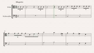 mendelsohn wedding march viola and cello sheet music [upl. by Yasnil]