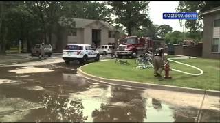 Fire evacuates 4 apartments in Pocola [upl. by Ettenel]