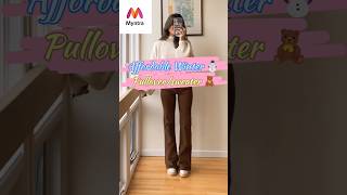 Affordable Winter ☃️ Pulloversweater shortsviral myntrahaul haulvideo ytshorts myntra [upl. by Yerffej857]