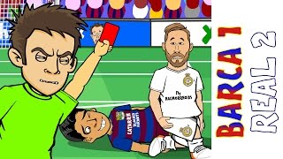 Barcelona vs Real Madrid 12  El Clasico 2016 Ronaldo goal Sergio Ramos red card Goals Highlights [upl. by Aaron439]