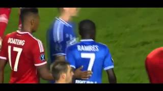 Ramires red card  Bayern Munich vs Chelsea FC 30 08 2013 [upl. by Sheffy]