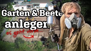 DIY RASEN anlegen amp HOCHBEETE bauen 🚜🛠️  Aus ALT mach NEU Episode 16 [upl. by Ainattirb597]