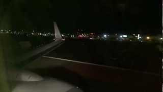 American Airlines Boeing 737800 Landing in Las Vegas at night in full HD [upl. by Valerlan283]