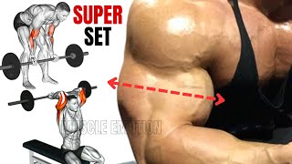 8 Best biceps and triceps workout with barbell only  SUPERSET TRICEPS amp BICEPS [upl. by Yadsnil]