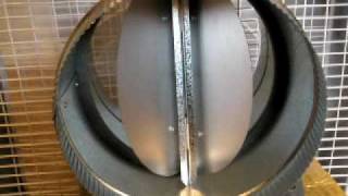 Butterfly Backdraft Damper for Round Air Duct by Luxury Metals [upl. by Labina]