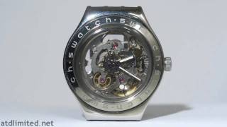 Swatch Irony Automatic Skeleton Watch Timelapse HD [upl. by Ezana]