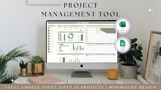 Project planner Multi project tracker Project Management tool Dashboard Excel google sheet template [upl. by Amirak202]