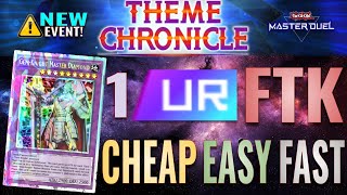 Theme Chronicles 1 UR GemKnights Cheapest Easiest Fastest 2 Cards FTK  YuGiOh Master Duel [upl. by Novar8]