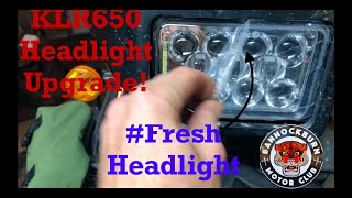 KLR650 Headlight Upgrade JNS Engineering Headlight Installation amp Review [upl. by Hanah]