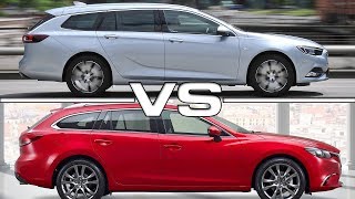 2018 Opel Insignia Sports Tourer vs 2017 Mazda 6 Wagon [upl. by Laurice44]