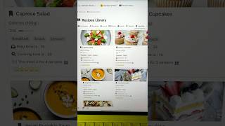 Recipe amp Meal Planner Notion Template notion notionapp [upl. by Akim]