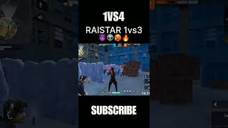 Raistar 1 vs 3 👹🔥Clutch Gyan Gaming Op reaction ONE TAP FF short freefire [upl. by Hughmanick]