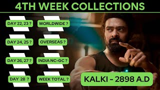 Kalki 4th Week Box Office Collection Kalki Box Office Collection Kalki 2898 Ad Week 4 Collection [upl. by Hanoy]