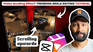 How to Create Cinematic Video Scrolling Effect in Capcut [upl. by Airdnaz]