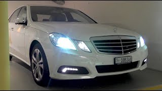 MercedesBenz E500 W212  Night drive [upl. by Eniamerej230]