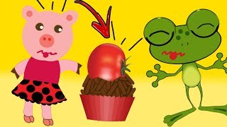 ECAAA ELA COMEU Brigadeiro com tomate Gelatina com salsicha Vídeo Infantil Mundo Aquarela Kids [upl. by Natsrik]