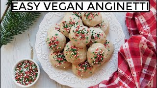 VEGAN ANGINETTI ITALIAN CHRISTMAS COOKIES VEGANMAS 1 PLANTIFULLY BASED [upl. by Lotsyrk94]