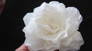 How To Make This Elegant Coffee Filter Rose QUICK [upl. by Olimac]