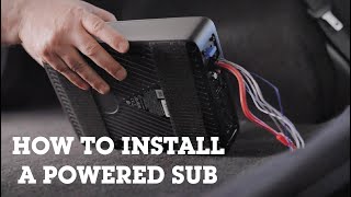 How to install a powered sub in your car  Crutchfield [upl. by Hael]