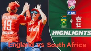 South Africa Women vs England Women 1st T20I Highlights cricket england southafrica highlights [upl. by Rusel]