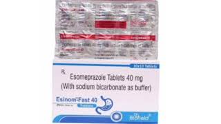 Esinom Fast 40 Tablets Esomeprazole Tablets 40 mg With sodium bicarbonate as buffer [upl. by Oderfodog]