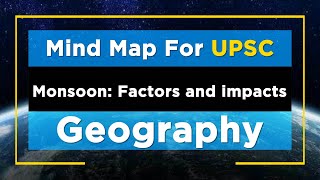 MindMaps for UPSC  Monsoon Factors and impacts [upl. by Evin414]