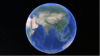 Satellite view of India  India View From Space  Google Earth [upl. by Sinnej]