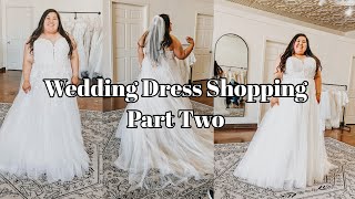 Plus size wedding dress shopping  Lillie’s Bridal Boutique  Stella York [upl. by Aiblis]