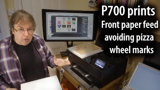 Epson P700P900 photo printing front paper feed and eliminating pizza wheel marks on photo papers [upl. by Ammadas]