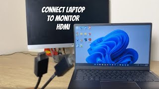 Connect Laptop to Monitor  Windows 11 HDMI  How To [upl. by Domini285]