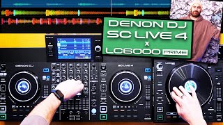 Does the Denon DJ SC Live 4 work with LC6000 Set up guide amp 4 deck mashup TheRatcave [upl. by Etnuad]