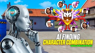 AI Given Top 5 Best Character combination for Solo rank push in br rank  NOT KING [upl. by Ninaj673]