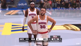 NBA 2K25 Emirates NBA Cup 🏆 Mode  WARRIORS vs GRIZZLIES FULL GAME HIGHLIGHTS [upl. by Anirdnajela]