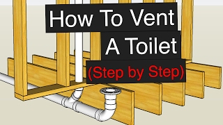 How To Vent amp Plumb A Toilet Step by Step [upl. by Sema]