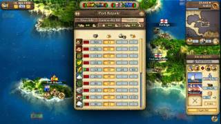 Port Royale 3 Pirates amp Merchants Video Tutorial No 2  Ships Convoys and Battles [upl. by Angelika]