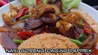 Resipi nasi goreng Daging paprik ala restoran  Rizal tomyam [upl. by Publius]