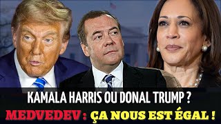 ÉLECTION AMÉRICAINE🚨 MEDVEDEV SE PRONONCE SUR LES RECUSTATS SON CHOIX ENTRE KAMALA HARRIS ET TRUMP [upl. by Aphra]