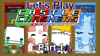 Lets Play Castle Crashers CoOp Part 1  Professional Crashers [upl. by Hugues184]