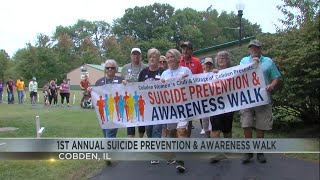 Cobden Holds First Annual Suicide Prevention amp Awareness Walk [upl. by Combes]