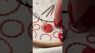 PADDED SATIN STITCH  Beginner Embroidery Tutorial [upl. by Anneliese102]