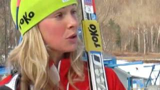 Interview wJessie Diggins 10km FR Winner at US XC Nationals 2012 [upl. by Ayekim808]