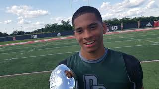 Rutgers TE target Charles Finley talks recruitment [upl. by Gwyn52]