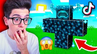 PROVIAMO I TIK TOK PIÙ VIRALI E ASSURDI SU MINECRAFT [upl. by Ahsilem]