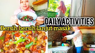 AKTIVITASKU DI DAPUR BEBERES LANJUT MASAK  DAILY VLOG [upl. by Hajile]