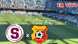 deportivo saprissa vs herediano en vivo supercopa de costa rica 2024 [upl. by Nodlehs]