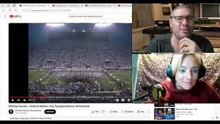 Whitney Houston National Anthem REACTION BY PODCASTER LINDSEY amp Brett Douglas [upl. by Gerianna]