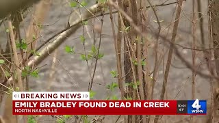 Emily Bradley found dead in creek [upl. by Esorrebma]