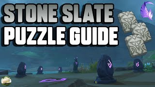 Tsurumi Island All 7 Stone Slate Locations amp Puzzle Guide 2 Luxurious Chests Genshin Impact [upl. by Trinee]